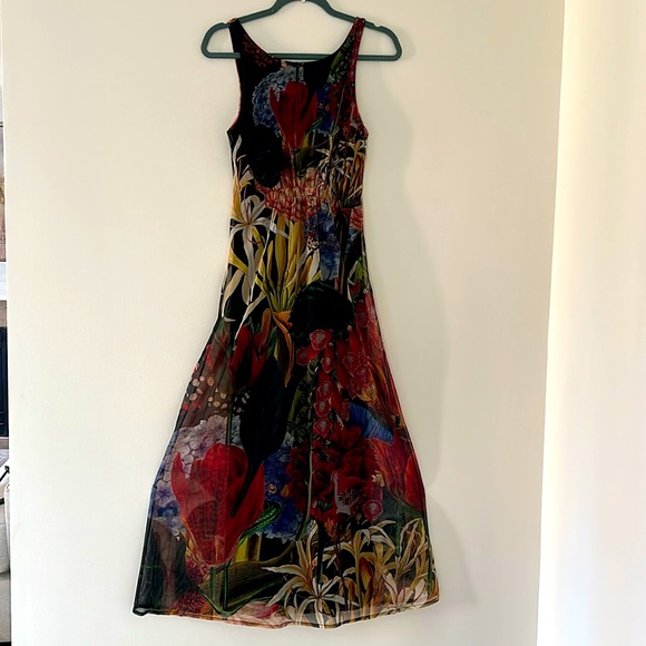 Desigual by C. Lacroix Midi Tropical Dress 
Floral Sleeveless  Dress - Picture 11 of 11